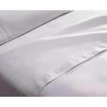 Roupa de cama branco por atacado branco dos Bedseets 100% de Percale da fábrica para o hotel